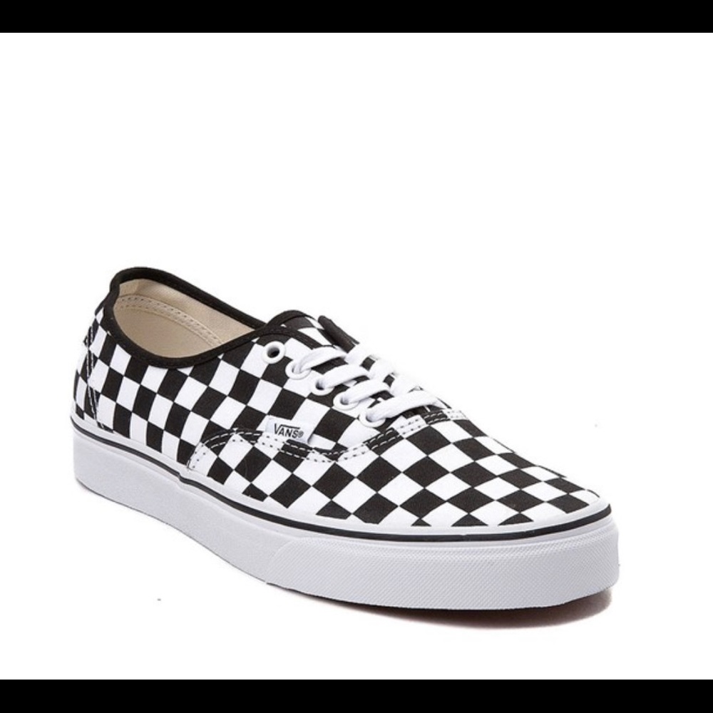 Unisex Vans Checkerboard Skate Shoe white sneaker